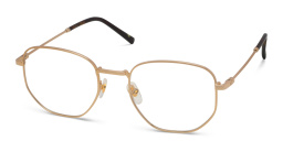 Shop EYE'M Irregular Eyeglasses in Gold online.