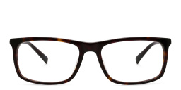 EYE'M Wide Rectangle Eyeglasses in Havana – Product Photo 1