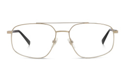 Shop EYE'M Wide Aviator Eyeglasses in Silver online.