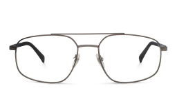 Shop EYE'M Wide Aviator Eyeglasses in Gunmetal online.