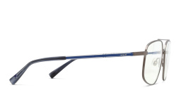 Shop EYE'M Wide Aviator Eyeglasses in Gunmetal online.