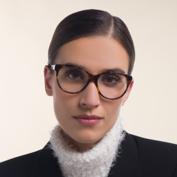 EYE'M Cat Eye Eyeglasses in Havana – Product Photo 5