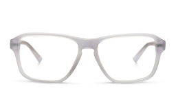 EYE'M Wide Rectangle Eyeglasses in Clear – Product Photo 1