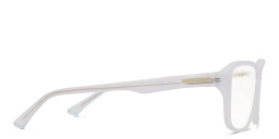 EYE'M Wide Rectangle Eyeglasses in Clear – Product Photo 3