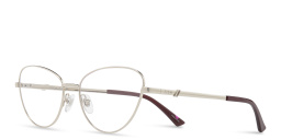 EYE'M Wide Cat-Eye Eyeglasses in Pale Gold – Product Photo 4