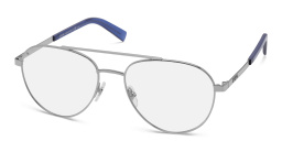 Shop EYE'M Wide Aviator Eyeglasses in Silver online.
