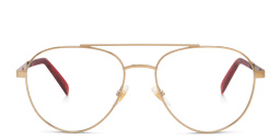 EYE'M Wide Aviator Eyeglasses in Gold – Product Photo 1