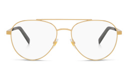 Wide Aviator Eyeglasses من EYE'M بلون جولد بلاك - صورة المنتج 1