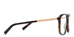 EYE'M Wide Aviator Eyeglasses in Havana – Product Photo 3