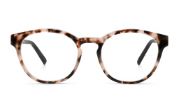 EYE'M Round Eyeglasses in Pink Havana – Product Photo 1