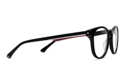 Shop EYE'M Round Eyeglasses in Shiny Black online.
