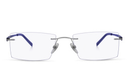 Rimless Rectangle Eyeglasses من EYE'M بلون فضي - صورة المنتج 1