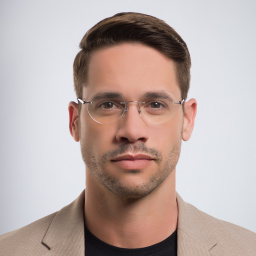 EYE'M Rimless Round Eyeglasses in Silver – Product Photo 5