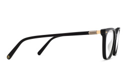 Shop EYE'M Square Eyeglasses in Black online.