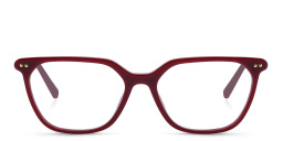 Shop EYE'M Square Eyeglasses in Red online.