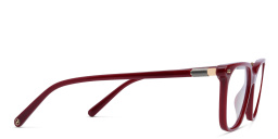 Shop EYE'M Square Eyeglasses in Red online.