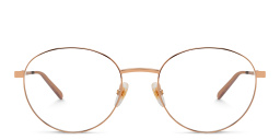 نظارة طبية بإطار دائري من EYE'M بلون ذهبي - صورة المنتج 1