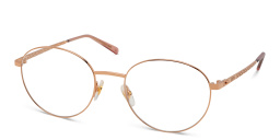 EYE'M Round Eyeglasses in Gold – Product Photo 2