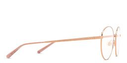 EYE'M Round Eyeglasses in Gold – Product Photo 3