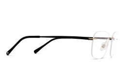 EYE'M Rimless Rectangle Eyeglasses in Silver – Product Photo 3