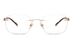 Rimless Rectangle Eyeglasses من EYE'M بلون ذهبي - صورة المنتج 1