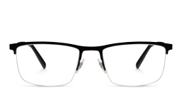 Half Rim Rectangle Eyeglasses من EYE'M بلون أسود - صورة المنتج 1