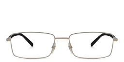 EYE'M Wide Rectangle Eyeglasses in Gunmetal – Product Photo 1