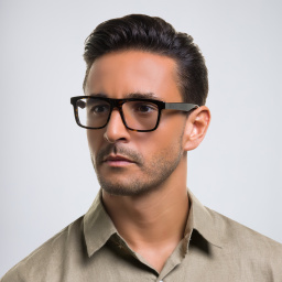 تسوق نظارات طبية مربّعة EYE'M بلون بني أونلاين.
