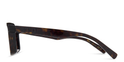 EYE'M Square Eyeglasses in Brown – Product Photo 2