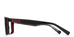 Shop EYE'M Square Eyeglasses in Black online.