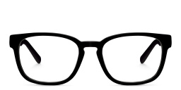 EYE'M Kids Rectangle Eyeglasses in Black – Product Photo 1