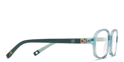 EYE'M Kids Rectangle Eyeglasses in Green – Product Photo 3