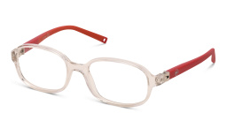 Shop EYE'M Kids Rectangle Eyeglasses in Transparent Pink online.