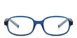 EYE'M Kids Rectangle Eyeglasses in Blue – Product Photo 1