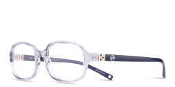 EYE'M Kids Rectangle Eyeglasses in Clear – Product Photo 2