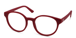 Shop EYE'M Kids Round Eyeglasses in Red online.