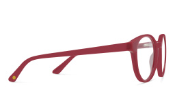 Shop EYE'M Kids Round Eyeglasses in Red online.