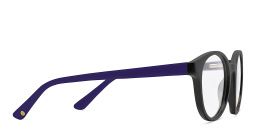 Shop EYE'M Kids Round Eyeglasses in Black online.