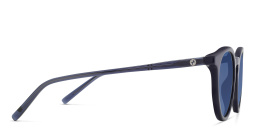 Shop EYE'M Round Sunglasses in Blue online.