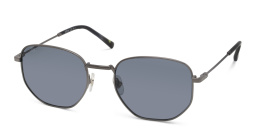 Shop EYE'M Irregular Sunglasses in Silver online.