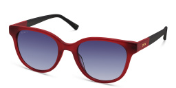 Shop EYE'M Square Sunglasses in Red online.