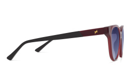 Shop EYE'M Square Sunglasses in Red online.