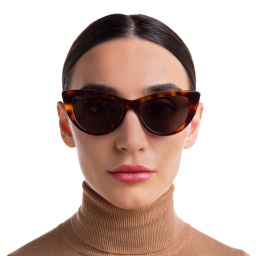 EYE'M Cat Eye Sunglasses in Havana – Product Photo 5