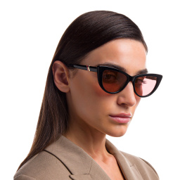 Shop EYE'M Cat Eye Sunglasses in Black online.