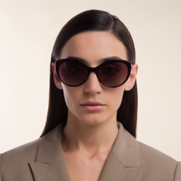 EYE'M Cat Eye Sunglasses in Havana – Product Photo 4