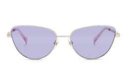 نظارة شمسية بإطار كات آي من EYE'M بلون ذهبي - صورة المنتج 1