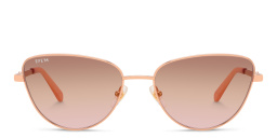 نظارة شمسية بإطار كات آي من EYE'M بلون ذهبي - صورة المنتج 1