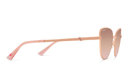 نظارة شمسية بإطار كات آي من EYE'M بلون ذهبي - صورة المنتج 3