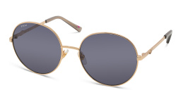 Shop EYE'M Round Sunglasses in Gold online.
