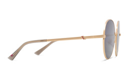 Shop EYE'M Round Sunglasses in Gold online.